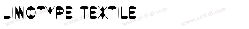 Linotype Textile字体转换